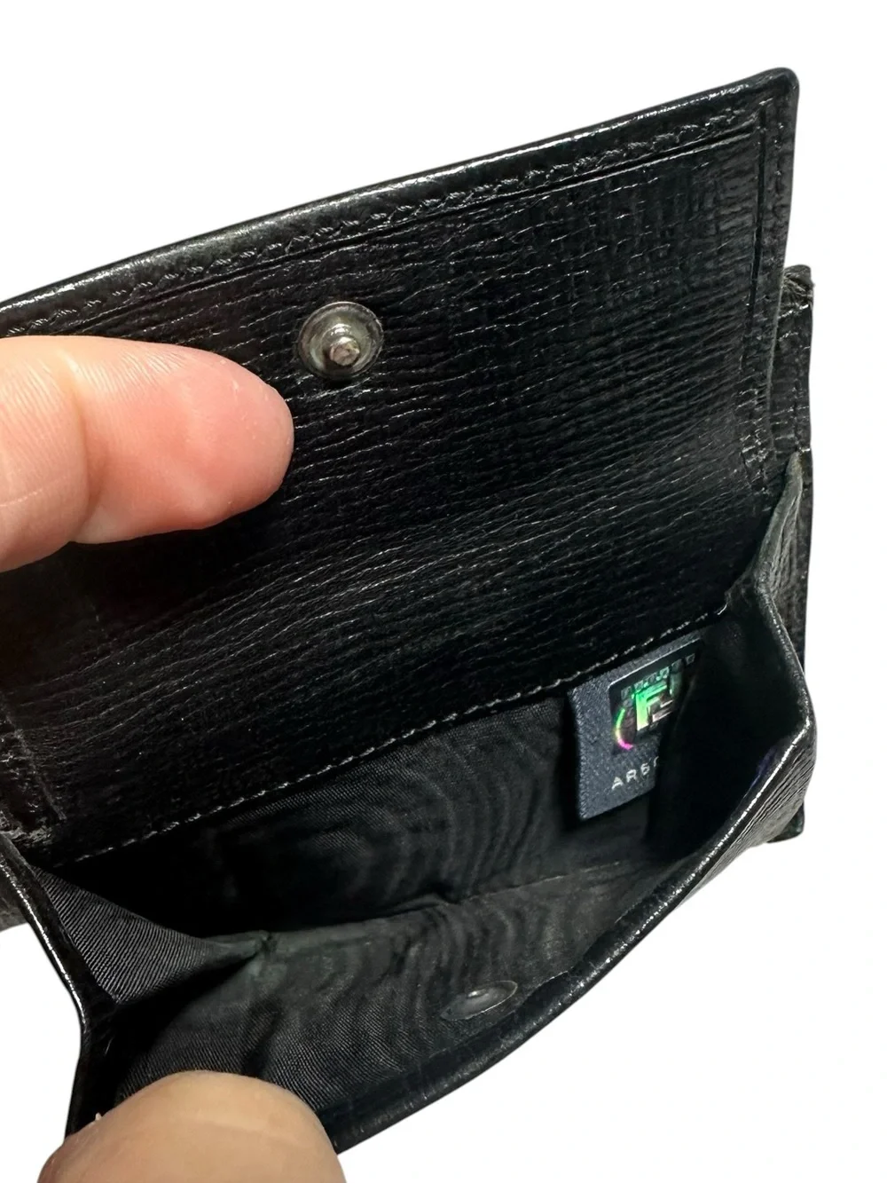 FENDI Graphite Black & Gray Zucca Coated Canvas & Leather Men’s Bifold Wallet